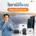 ระบบไฟฟ้าโซลาร์เซลล์คืออะไร มีกี่ระบบ ติดตั้งแบบไหนคุ้มสุด